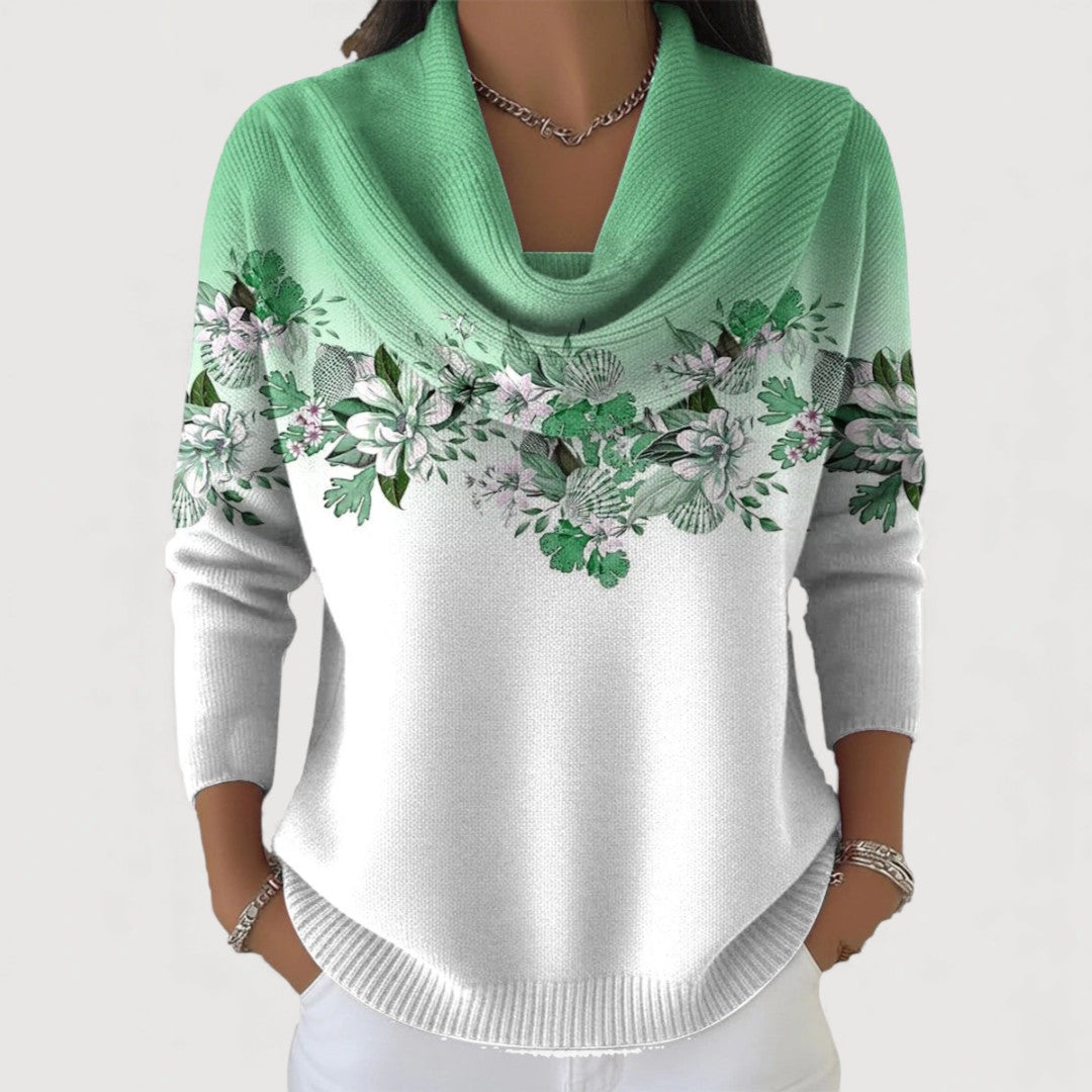 Stella ™ | FLORAL COWL JUMPER