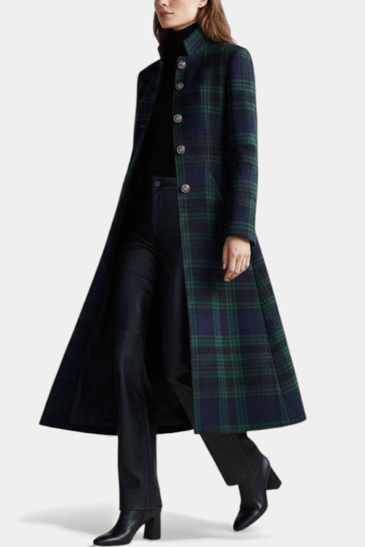 Stella ™ || Timeless Plaid Elegant Coat