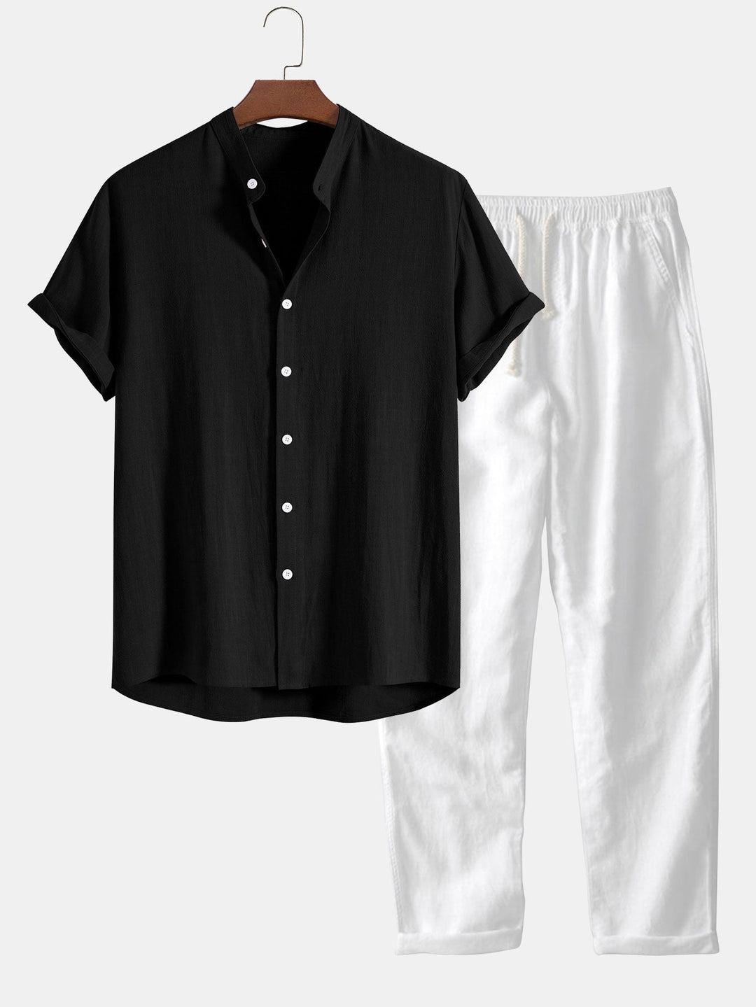 DAVID™ | LINEN POLO AND PANTS SET