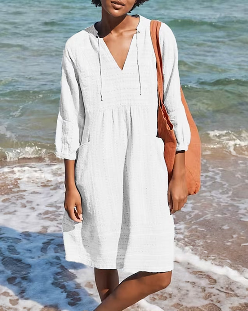 Racheal - Elegant shirt dress with pocket