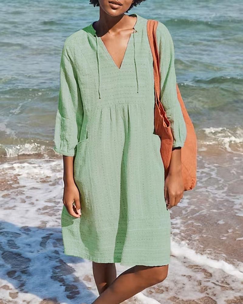 Racheal - Elegant shirt dress with pocket