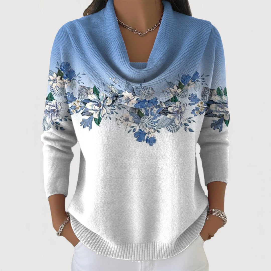 Stella ™ | FLORAL COWL JUMPER