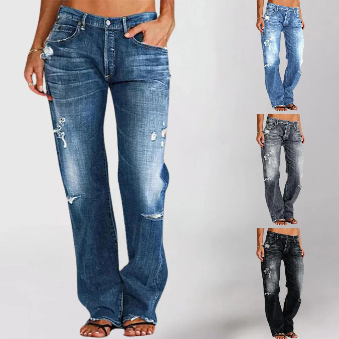 Adalia | Elegant jeans with low waist