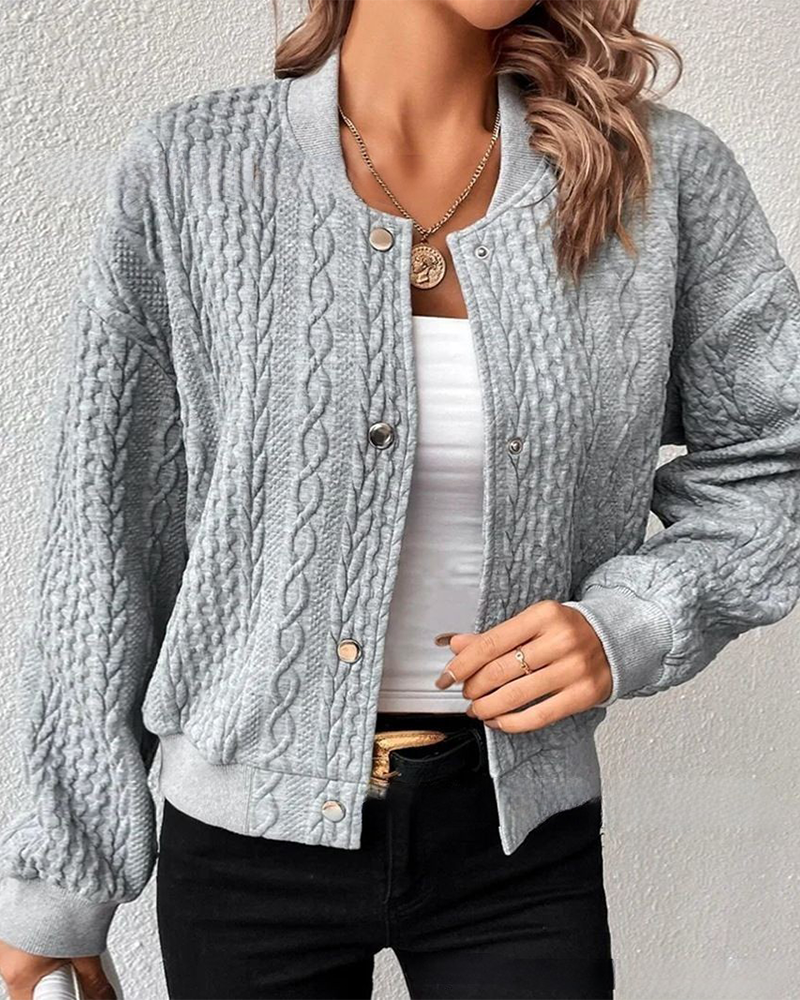 Lucille™ Elegant Textured Fabric Cardigan