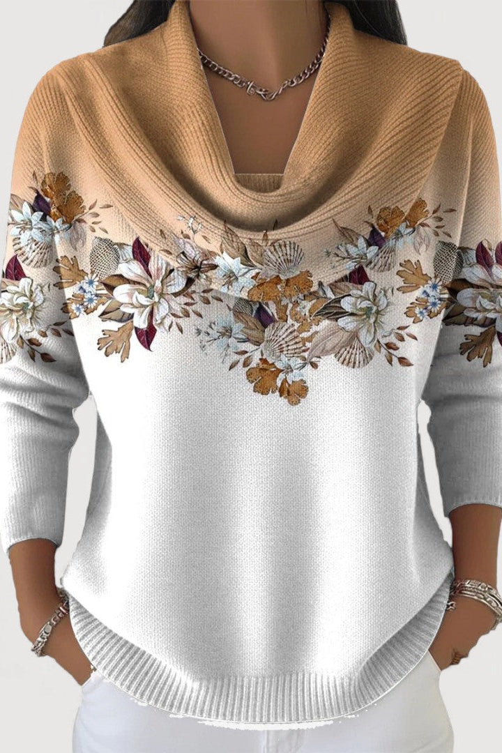 Stella ™ | FLORAL COWL JUMPER