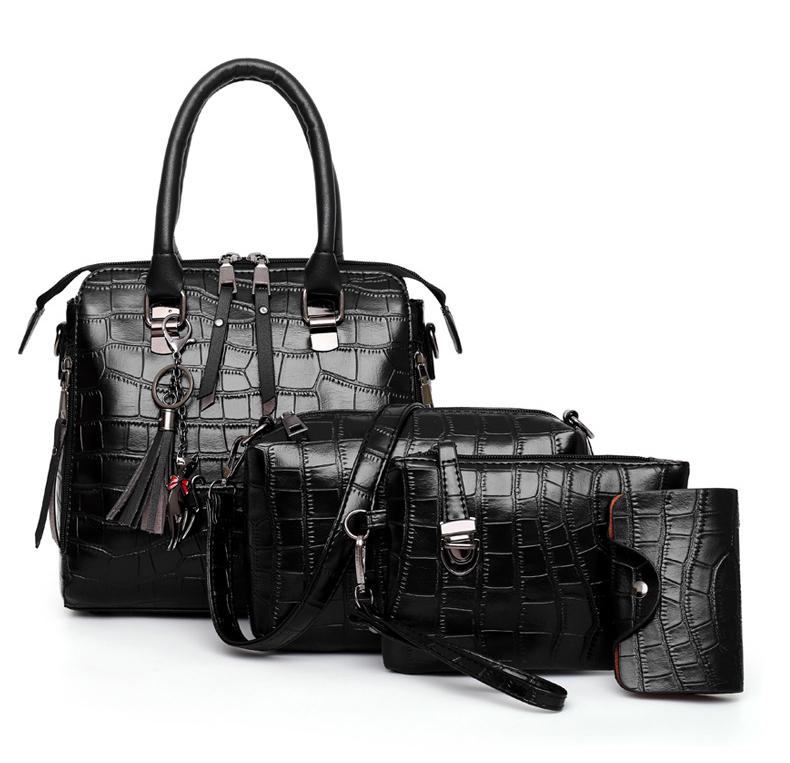 Stella™ | 4-Piece Crocodile Pattern Handbag