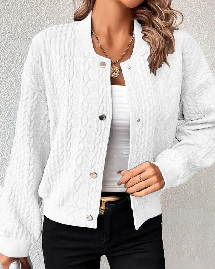 Lucille™ Elegant Textured Fabric Cardigan