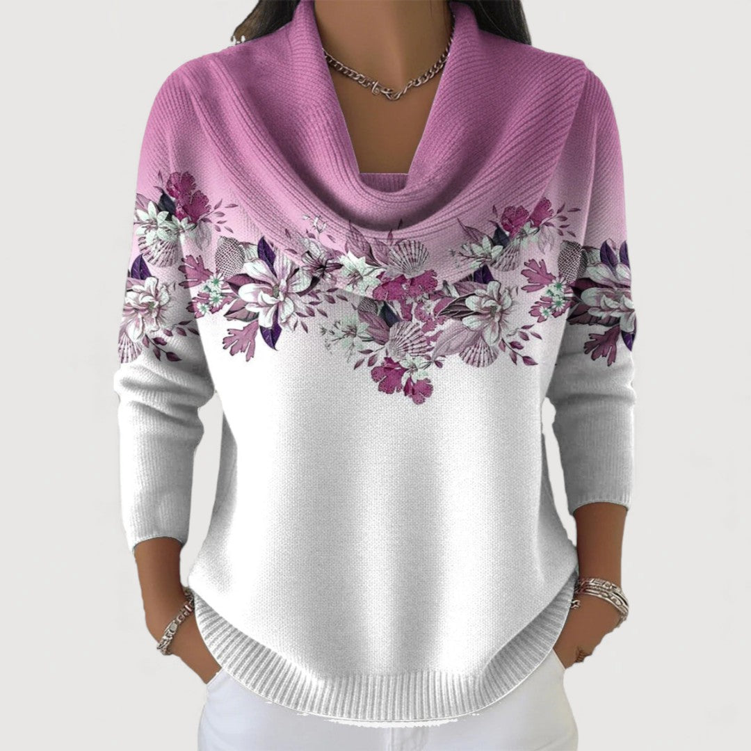 Stella ™ | FLORAL COWL JUMPER