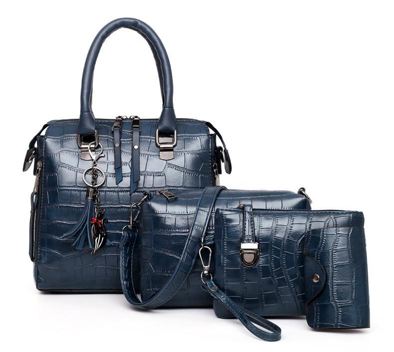 Stella™ | 4-Piece Crocodile Pattern Handbag