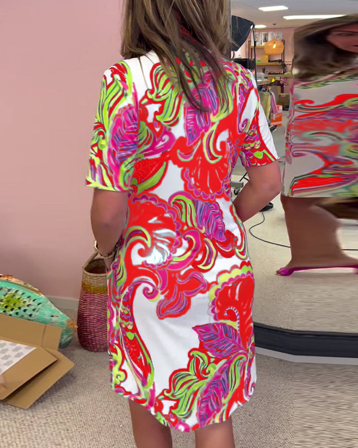 Isla - Colorful dress with unique pattern