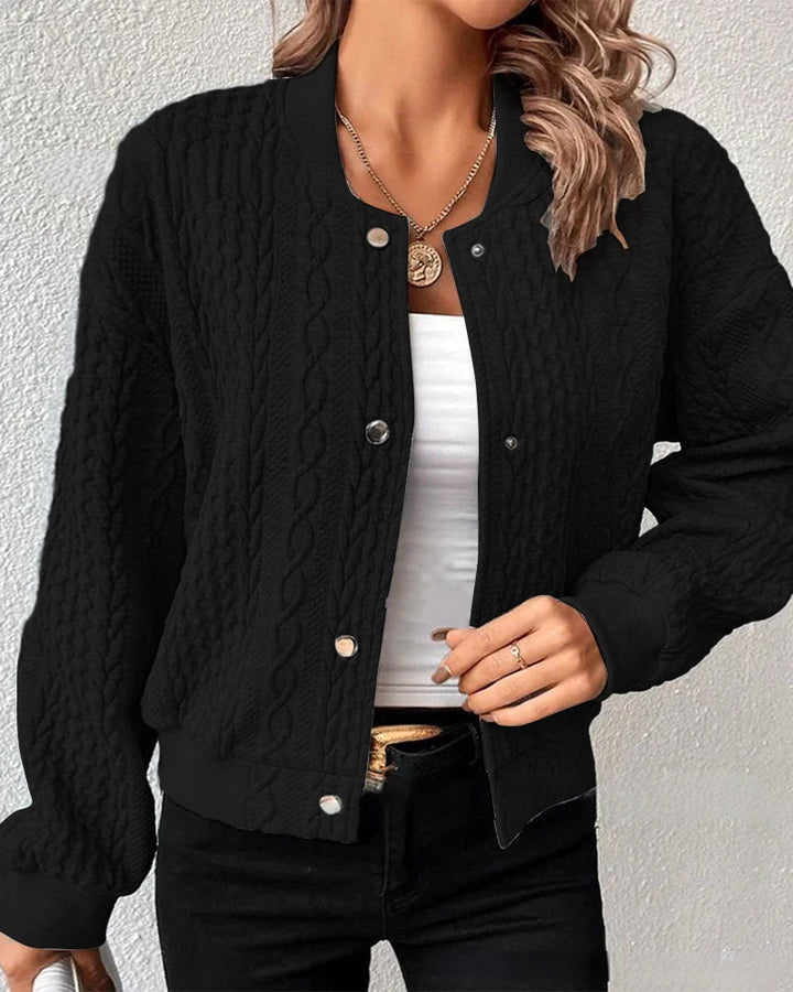 Lucille™ Elegant Textured Fabric Cardigan