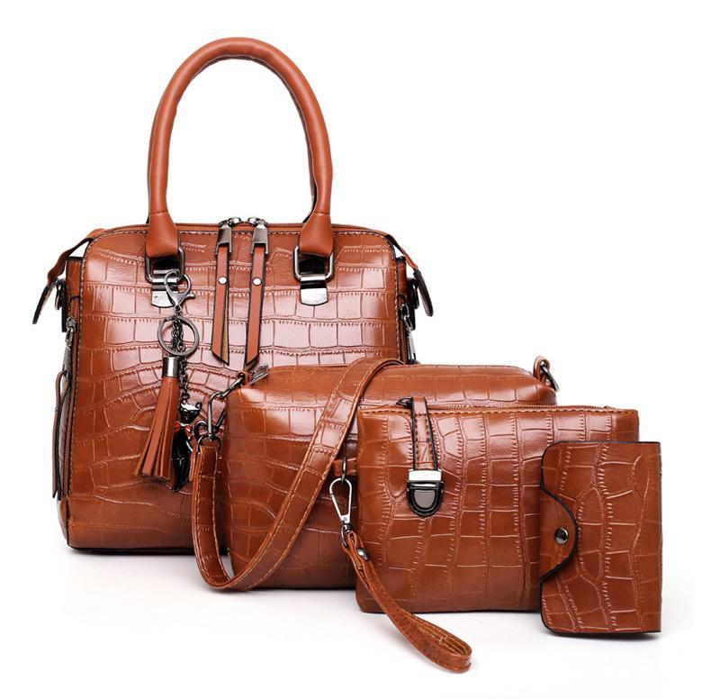 Stella™ | 4-Piece Crocodile Pattern Handbag