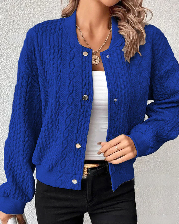 Lucille™ Elegant Textured Fabric Cardigan