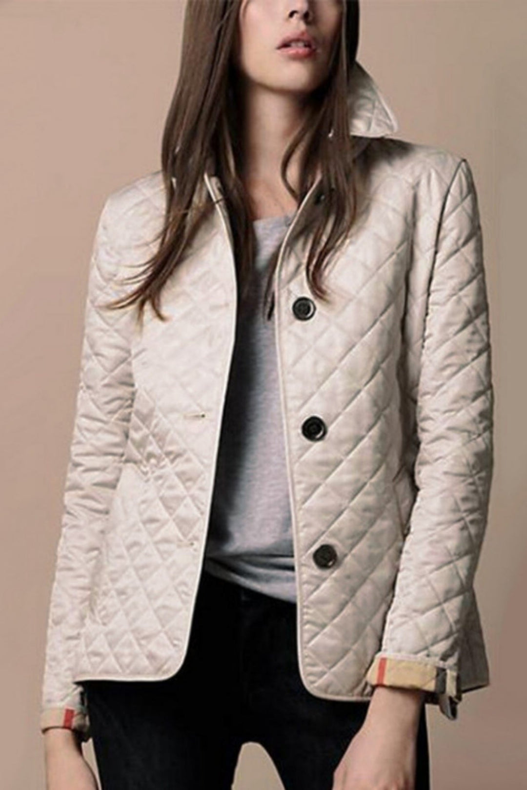 Eva - Slim Silk Cotton Jacket