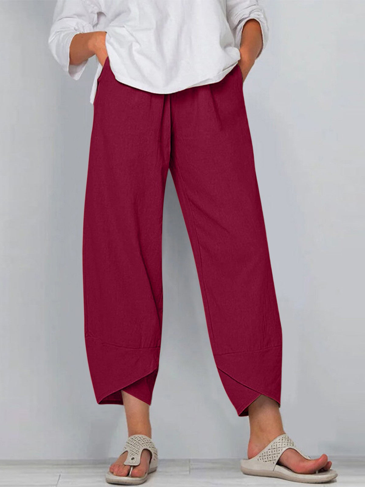 Stella ™ | Color Simple Casual Ankle Pants