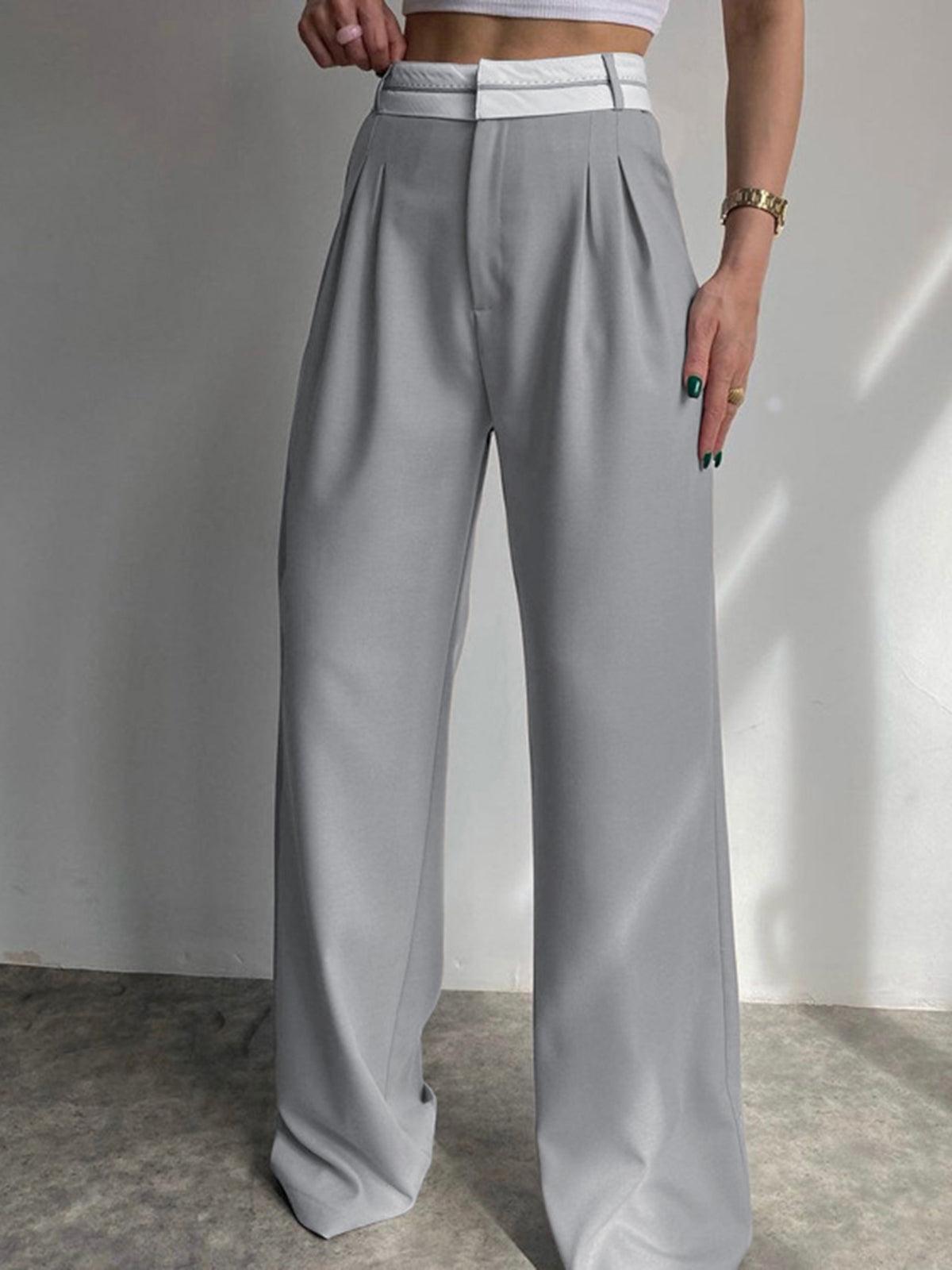 Stella ™ | Highway Reverse Waistband Wide Leg Pants