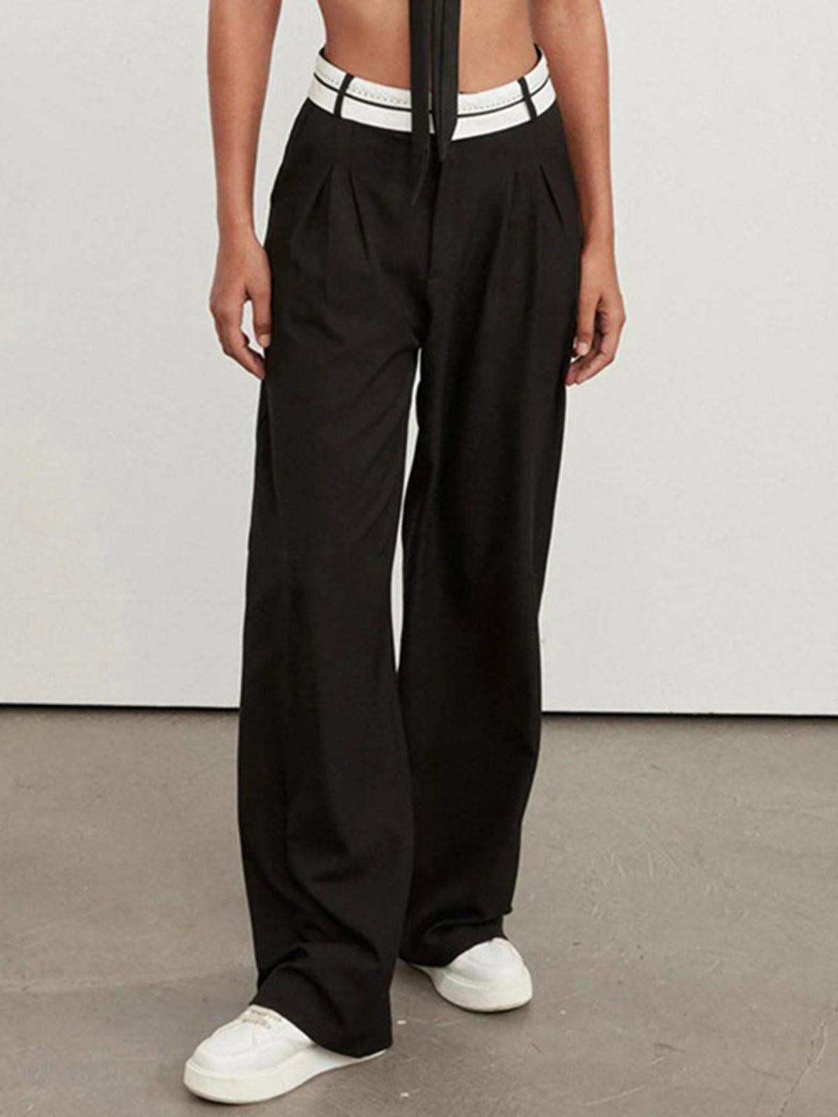 Stella ™ | Highway Reverse Waistband Wide Leg Pants