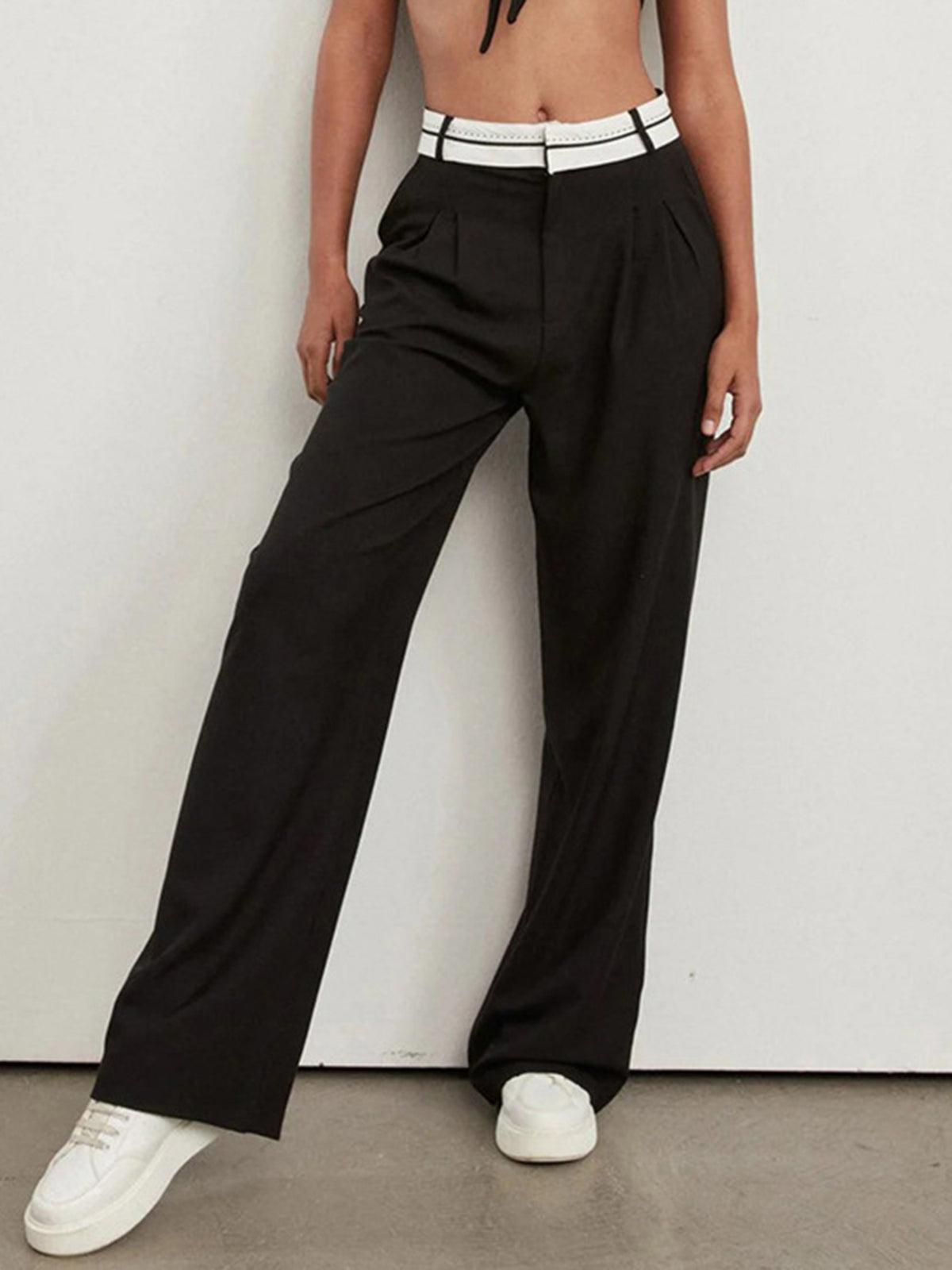 Stella ™ | Highway Reverse Waistband Wide Leg Pants