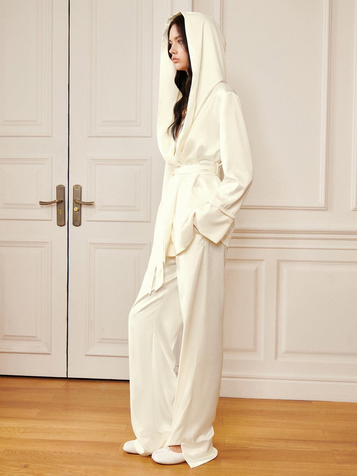 Stella ™ | Satin Solid Split Palazzo Pants