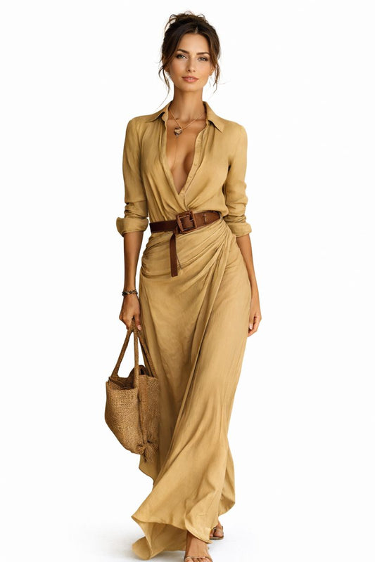 Stella™ | Draped Maxi Dress