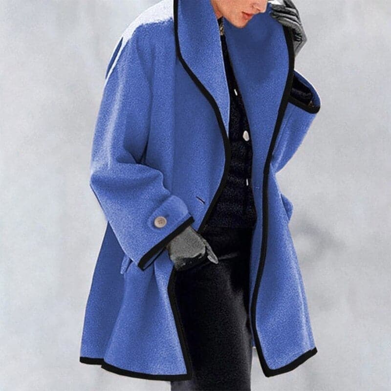 Stella ™ | Wool Coat with Wide Collar