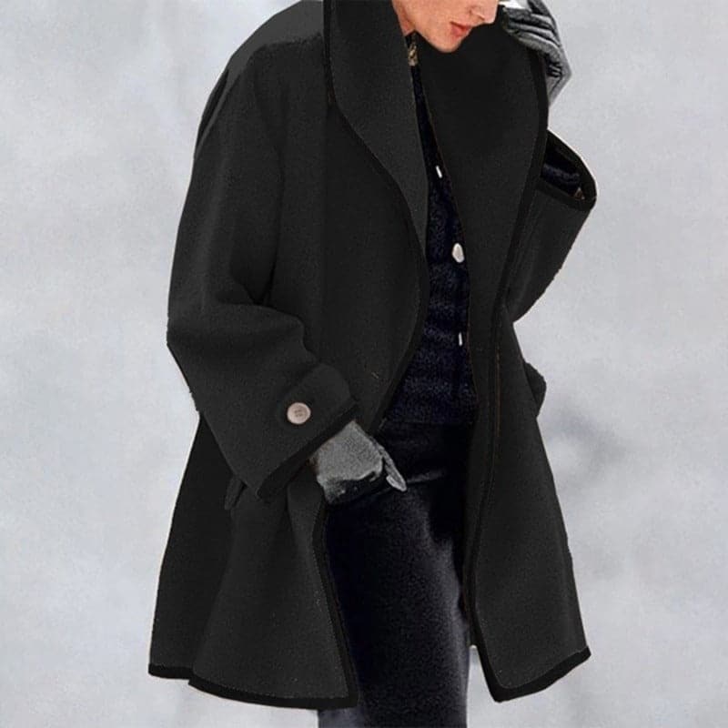 Stella ™ | Wool Coat with Wide Collar