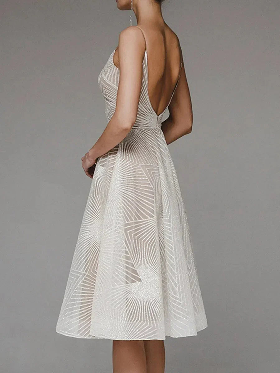 LARA™ | Elegant Dress with Open Back