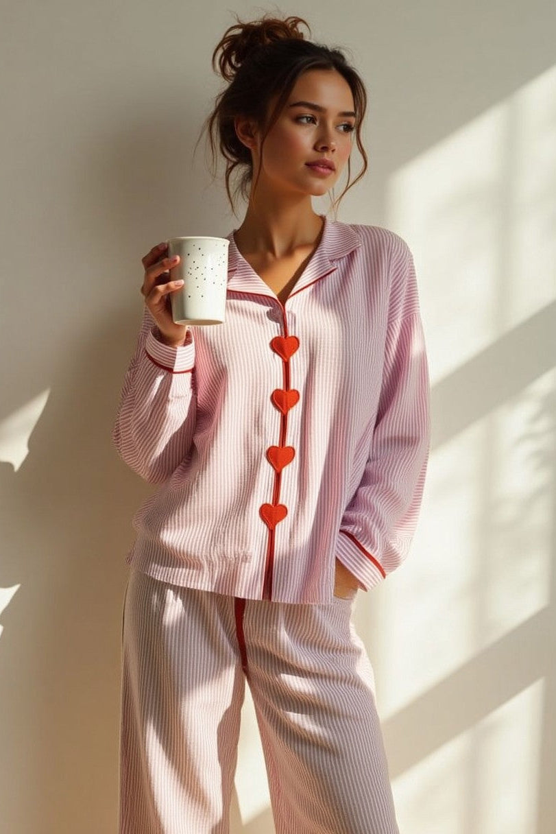 Stella ™ | Pink Heart Pyjama Set