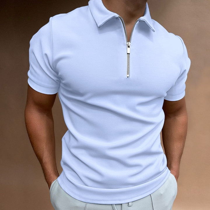 Zip-Closure Polos with Ultimate Comfort