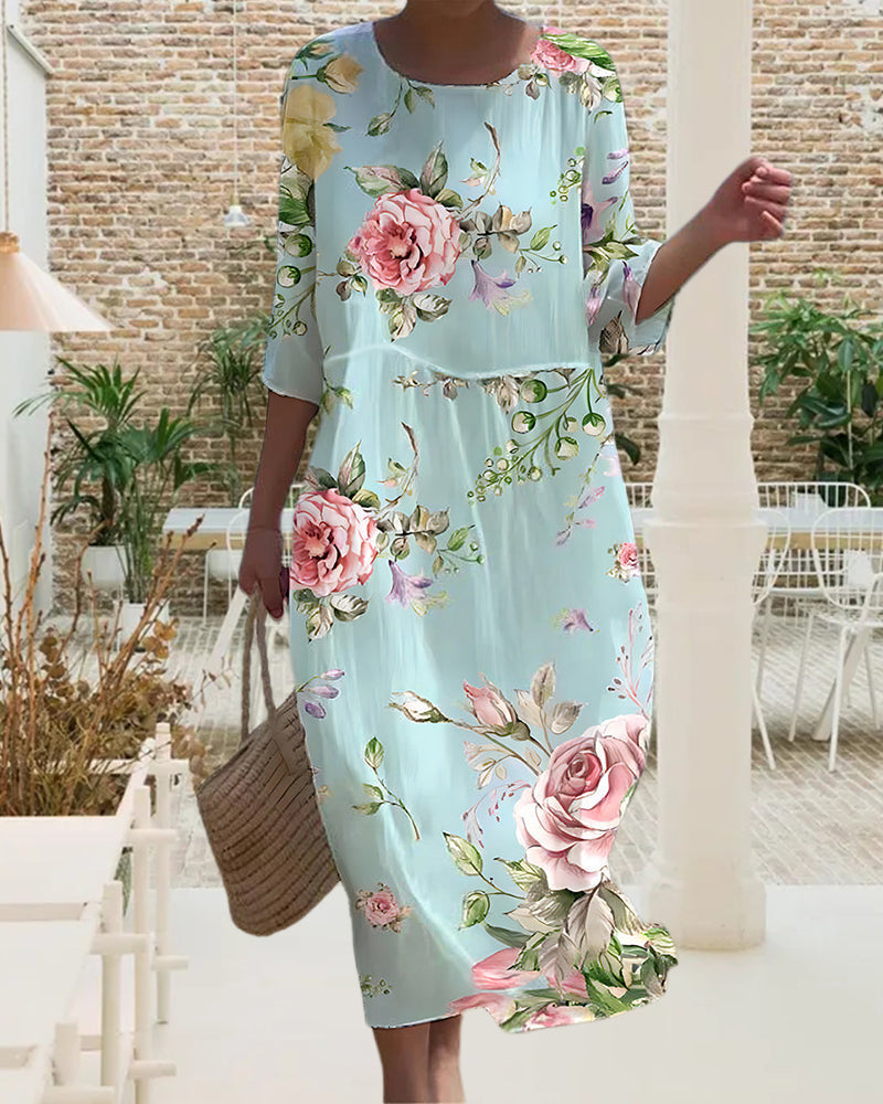 Miranda | Elegant belly dress floral dress