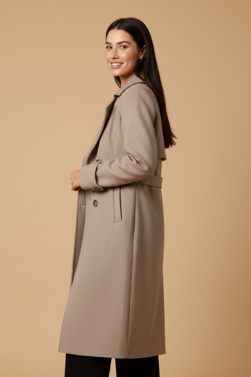 Stella ™ | Elegant Fleece Lined Trench Coat