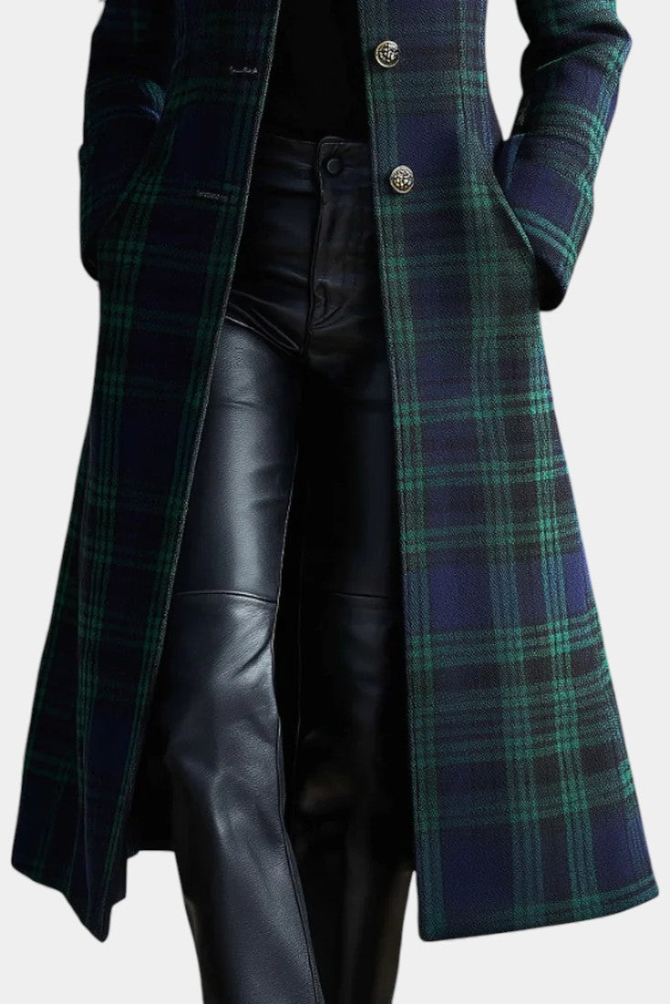 Stella ™ || Timeless Plaid Elegant Coat