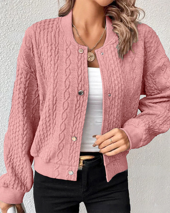 Lucille™ Elegant Textured Fabric Cardigan